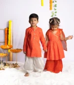 Bandhani printed taari kurta - Image 2