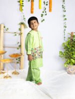 Enchanted Multicolor Beads Jacket with Kurta Set - Image 4