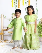 Gotta Organza Plazzos With Butterfly Peplum Top - Image 6