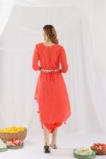 Crepe Up And Down With Tube Dhoti Dress - Image 9