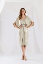 Draped Cocktail Dress - Image 6