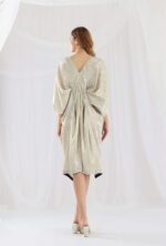 Draped Cocktail Dress - Image 4