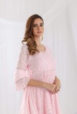 Faux Mirror Gathered Sharara Set - Image 8