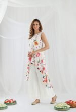 Multicolor Resham Indowestern Set - Image 11