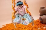 Pichwai Printed Pintucks Lehenga Set - Image 7