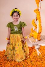 Pichwai Printed Pintucks Lehenga Set - Image 12