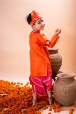 Lotus Kota Doria Dhoti Kurta - Image 4