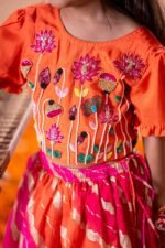 Lotus Kota Doria Lehenga - Image 3