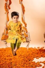 Pichwai Printed Dhoti Kurta - Image 8