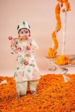 Pichwai Printed Dhoti Kurta - Image 10