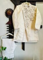 Bird and Floral Sherwani/ Bundgala Set