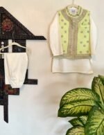 Dori Work Nehru Jacket Set - Image 10