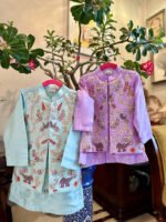 Safari Animal Embroidered Nehru Jacket Set - Image 2