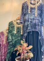 Crepe Up And Down With Tube Dhoti Dress - Image 3