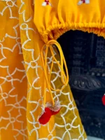 Gotta Jaal Organza Ghagra with Butti Blouse - Image 4