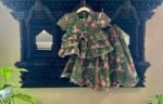 Floral Printed Layered Ghagra Set