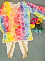 Spring Kurta With Dhoti Pants - Image 2