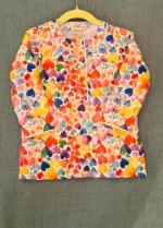 Multi Heart Kurta Pyjama - Image 2