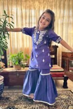 Pearl Embroidered Sharara Set - Image 2