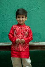 Flower Sutta and Bullion Nehru Jacket Set