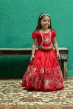 Flower Sutta and Bullion Lehenga with a Crop Top - Image 2