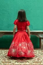 Flower Sutta and Bullion Lehenga with a Crop Top - Image 3