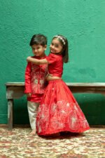 Flower Sutta and Bullion Nehru Jacket Set - Image 5