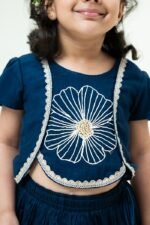 Flower Sutta and Bullion Lehenga with a Crop Top - Image 6