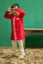Pearl Embroidered Sherwani Set - Image 4