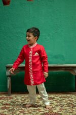 Pearl Embroidered Sherwani Set - Image 3