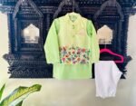 Enchanted Multicolor Beads Jacket with Kurta Set - Image 6