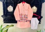 Enchanted Multicolor Beads Jacket with Kurta Set - Image 9