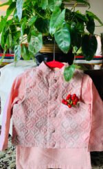 Digital Printed Resham Nehru Jacket Set - Image 2
