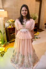 Flamingo Floral Embroidered Lehenga - Image 15
