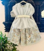 Flamingo Floral Embroidered Lehenga - Image 19