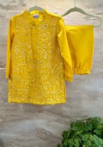Foil Floral Kurta Set - Image 4