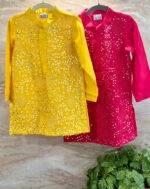 Foil Floral Kurta Set