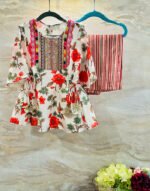 Printed Side Tie Kurta Set - Image 5