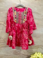 Printed Side Tie Kurta Set - Image 4