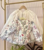 Flamingo Bird Jacket and Lehenga - Image 12