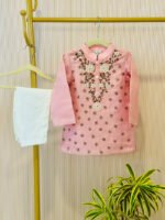 Floral Moti Neck Kurta Set - Image 2