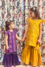 Patola Pannelled Kurta Sharara Sets - Image 8