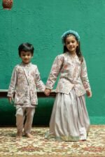 Flamingo Bird Jacket and Lehenga