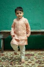 Floral Resham Moti Nehru Jacket Set - Image 4