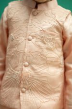 Floral Resham Moti Nehru Jacket Set - Image 5