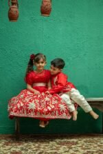 Flamingo Floral Embroidered Lehenga