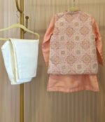 Placement Print Embroidered Jacket Set - Image 6