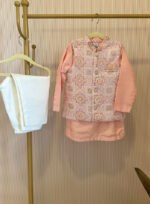 Placement Print Embroidered Jacket Set - Image 5