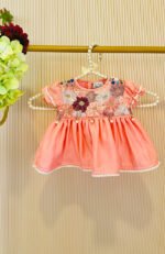 Floral Embroidered Baby Dress - Image 2