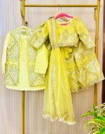 Geometric Gotta Lace Lehenga Set - Image 12
